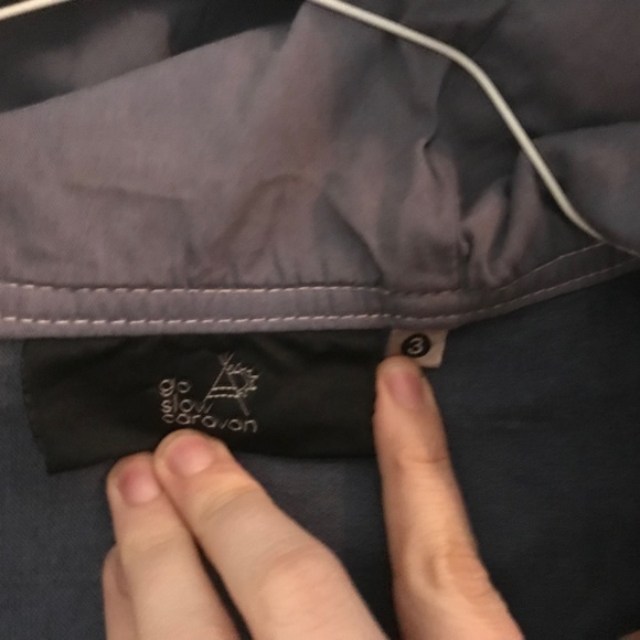 Go Slow Caravan jean Jacket Womens medium Zips - Picture 5 of 6